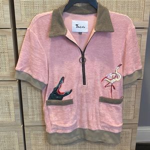 Tombolo 'Flamingo Tartare' Cabana shirt